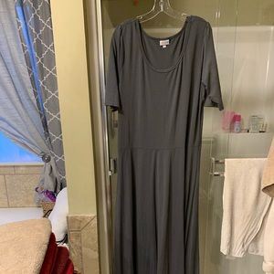 Lula Roe Grey Maxi Dress